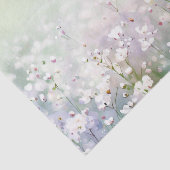 Gebied van Bloemen-Gypsophila (D) Waterverf Tissuepapier (Detail)