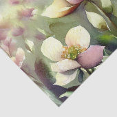 Gebied van Bloemen-Hellebore (A) Waterverf Tissuepapier (Detail)