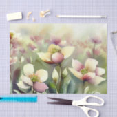 Gebied van Bloemen-Hellebore (A) Waterverf Tissuepapier (Craft)