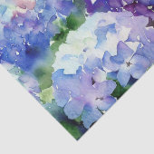 Gebied van Bloemen-Hydrangea (A) Waterverf Tissuepapier (Detail)