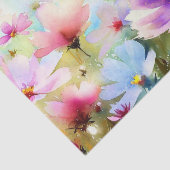 Gebied van Bloemen-Kosmos (A) Waterverf Tissuepapier (Detail)