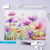 Gebied van Bloemen-Kosmos (D) Waterverf Tissuepapier (Craft)