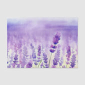 Gebied van Bloemen-Lavendel (C) Waterverf Tissuepapier (Voorkant)