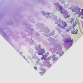 Gebied van Bloemen-Lavendel (C) Waterverf Tissuepapier (Detail)