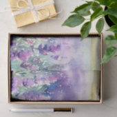 Gebied van Bloemen-Lavendel (E) Waterverf Tissuepapier (Geschenk)