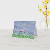 GEBIED VAN BLOEMEN NOTECARD KAART (Gele Bloem)