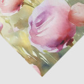 Gebied van Bloemen-Ranunculus (A) Waterverf Tissuepapier (Detail)