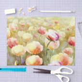 Gebied van Bloemen-Ranunculus (D) Waterverf Tissuepapier (Craft)