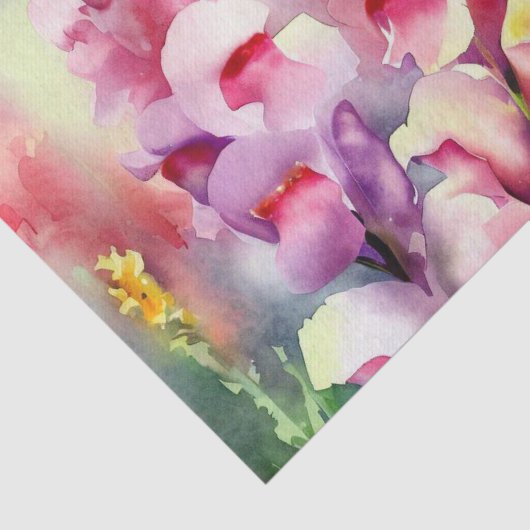 Gebied van Bloemen-Snapdragon (C) Waterverf Tissuepapier (Detail)