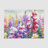 Gebied van Bloemen-Snapdragon (D) Waterverf Tissuepapier (Voorkant)