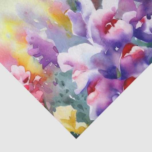 Gebied van Bloemen-Snapdragon (D) Waterverf Tissuepapier (Detail)