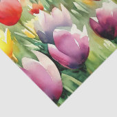Gebied van Bloemen-Tulp (C) Waterverf Tissuepapier (Detail)