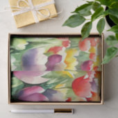 Gebied van Bloemen-Tulp (C) Waterverf Tissuepapier (Geschenk)