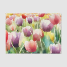 Gebied van Bloemen-Tulp (D) Waterverf