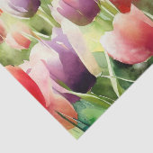 Gebied van Bloemen-Tulp (D) Waterverf Tissuepapier (Detail)