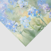 Gebied van Bloemen-Vergeet-Me-Niet (B) Waterverf Tissuepapier (Detail)