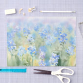 Gebied van Bloemen-Vergeet-Me-Niet (B) Waterverf Tissuepapier (Craft)