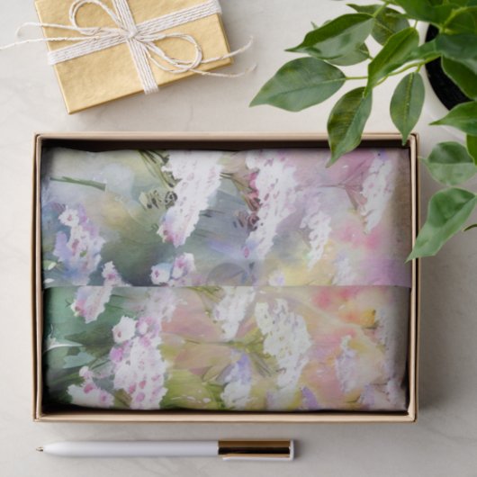 Gebied van Bloemen-Yarrow (A) Waterverf Tissuepapier (Geschenk)