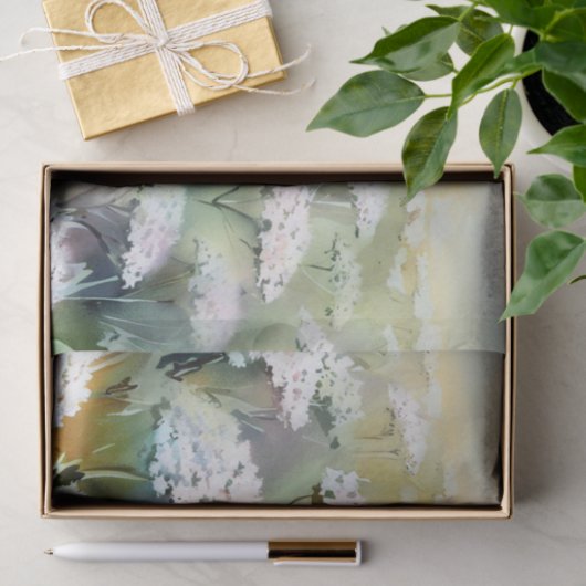 Gebied van Bloemen-Yarrow (B) Waterverf Tissuepapier (Geschenk)