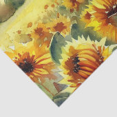 Gebied van Bloemen-Zonnebloem (A) Waterverf Tissuepapier (Detail)