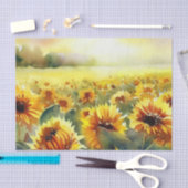 Gebied van Bloemen-Zonnebloem (A) Waterverf Tissuepapier (Craft)