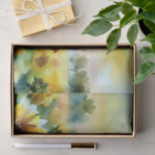 Gebied van Bloemen-Zonnebloem (D) Waterverf Tissuepapier (Geschenk)