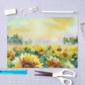 Gebied van Bloemen-Zonnebloem (D) Waterverf Tissuepapier (Craft)