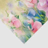 Gebied van bloemenzoete erwt (D) Waterverf Tissuepapier (Detail)