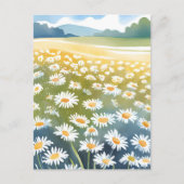 Gebied van Daisies | Bloemenweide bloemenschilderi Briefkaart (Voorkant)