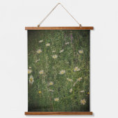 Gebied van Daisies Floral Art Hangend Wandkleed (Voorkant)