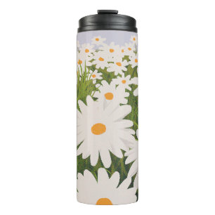 Gebied van Daisies Thermische Tumbler Thermosbeker