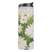Gebied van Daisies Thermische Tumbler Thermosbeker (Gedraaid links)