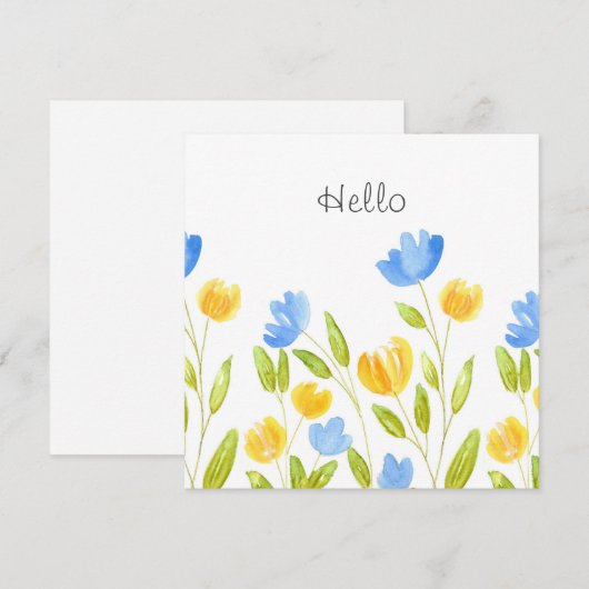 Gebied van de Gele Blauwe Bloemen (Voorkant / Achterkant)