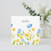 Gebied van de Gele Blauwe Bloemen (Staand voorkant)