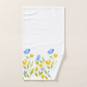 Gebied van de Gele Blauwe Bloemen Bad Handdoek (Handdoek)