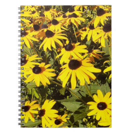 Gebied van de gele wilde bloemen notitieboek