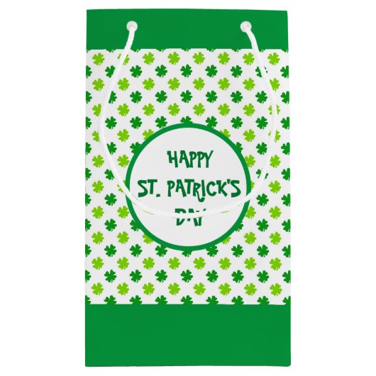 Gebied van de groene kleren klein cadeauzakje (Achterkant)