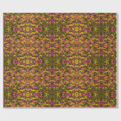 Gebied van de kleurrijke bloemen cadeaupapier (Vlak)