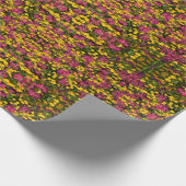 Gebied van de kleurrijke bloemen cadeaupapier (Hoek)