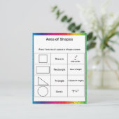 Gebied van de Regenboog van de Schapen Briefkaart (Staand voorkant)