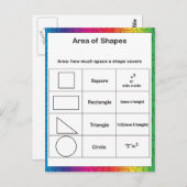 Gebied van de Regenboog van de Schapen Briefkaart (Voorkant / Achterkant)