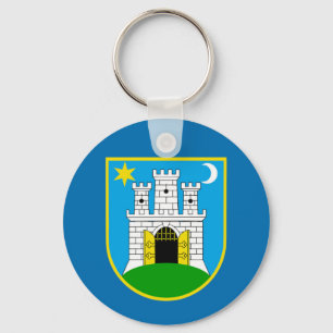 Gebied van de stad Zagreb kroatië Sleutelhanger