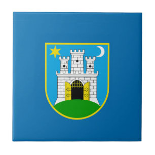 Gebied van de stad Zagreb kroatië Tegeltje