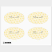 Gebied van de Stickers van de Daisies Oval, Gele B (Vel)