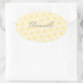 Gebied van de Stickers van de Daisies Oval, Gele B (Tas)