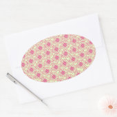 Gebied van de Stickers van de Ovale Daisies, Roze  (Envelop)