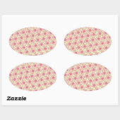 Gebied van de Stickers van de Ovale Daisies, Roze  (Vel)