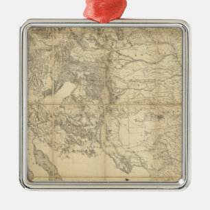 Gebied van de Verenigde Staten Metalen Ornament
