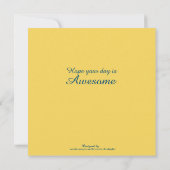 Gebied van de vogelkaart Flowers Bedankkaart (Achterkant)