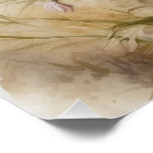 Gebied van de Zomerwilde bloemen Natuur Illustrati Perfect Poster (Hoek)